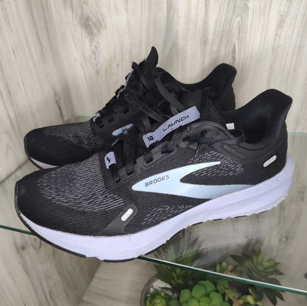 Brooks Black and White Running Shoes